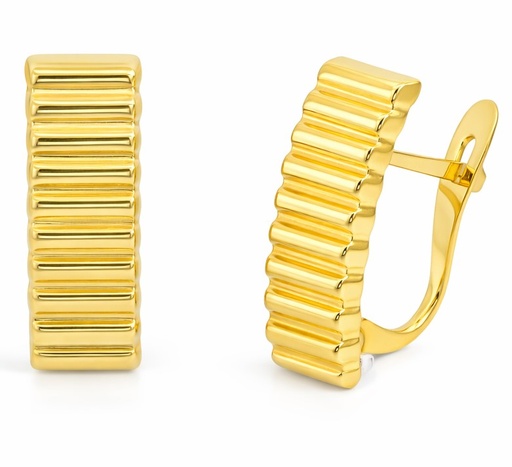 [00200] PENDIENTES BANDA LISO .CATALAN.13x5MM