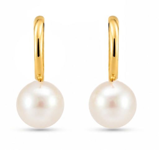 [9K00229P] PENDIENTES PERLA .9 KILATES