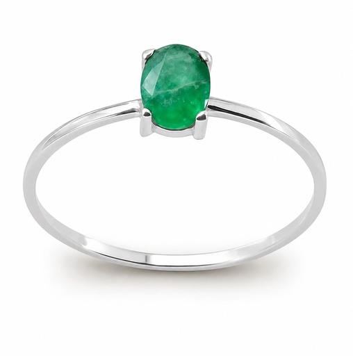 [5440/SEB] SORTIJA ESMERALDA OVAL DE 6x4MM 0.53 CT (copia)