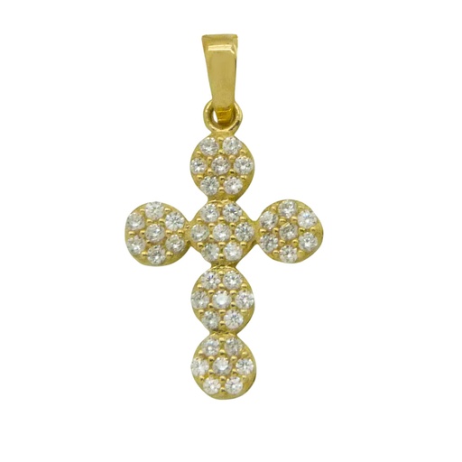 [5094] 20x11MM CZ CROSS PENDANT.