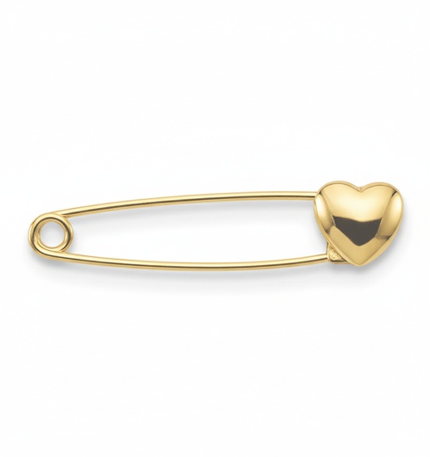 [2033] IMPERDIBLE LISO BEBE 33 MM MOTIVO CORAZON