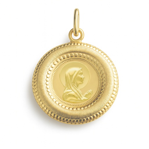 [5724] 22MM ROUND VIRGIN MEDAL.
