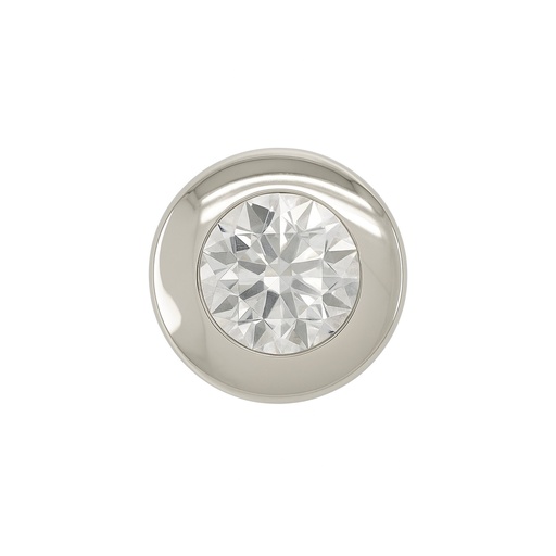 [1672/5/GB] COLGANTE CHATON PIEDRA 5MM SIN REASA.ORO BLANCO