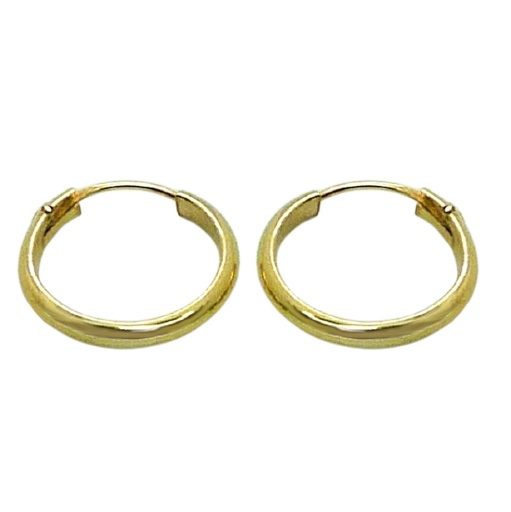 [7011] 13x2MM HOOP EARRINGS.