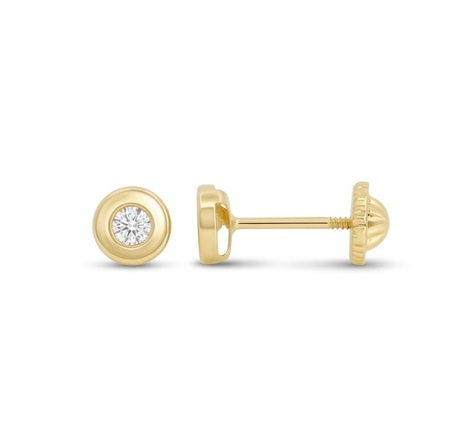 [1027] PENDIENTES "DONUT" 4MM.CIRCONITA 2MM.ROSCA