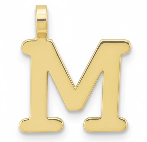 [5000M] INITIAL "M" PENDANT.10MM.