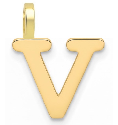 [5000V] INITIAL "V" PENDANT.10MM.