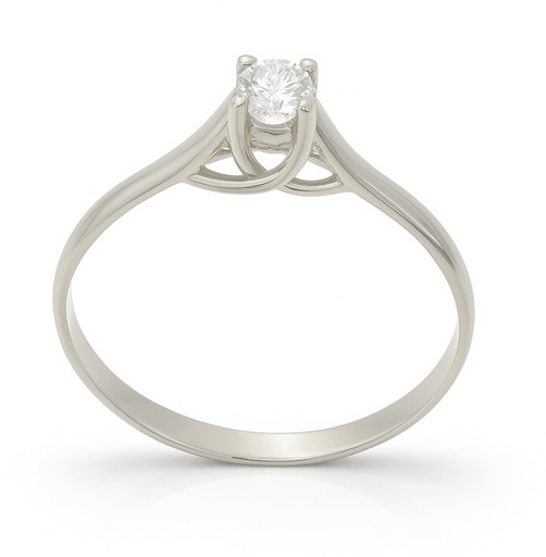[B4021/25] SOLITARIO BRILLANTE 4.00MM VS-H 0.25 CT