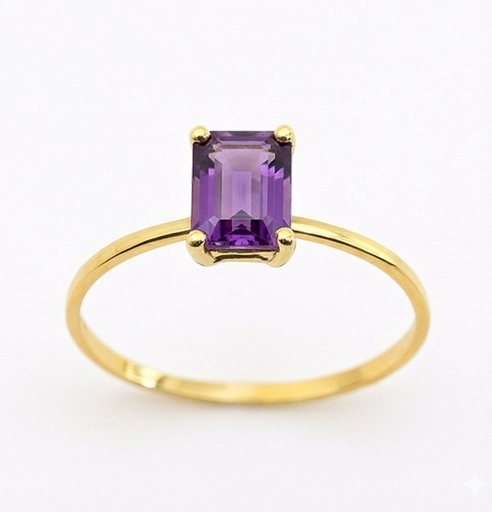 [3974/SAM] 7x5MM AMETHYST RING
